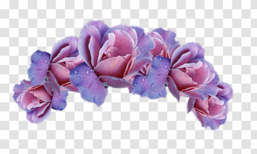 Cut Flowers Purple Wreath Crown - Rose Order - Flower Transparent PNG