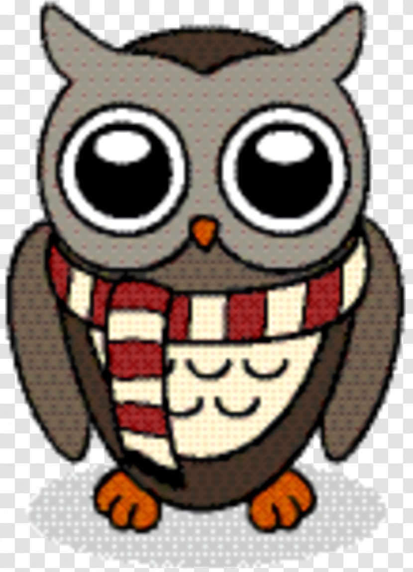 Owl Cartoon - Character - Smile Flightless Bird Transparent PNG