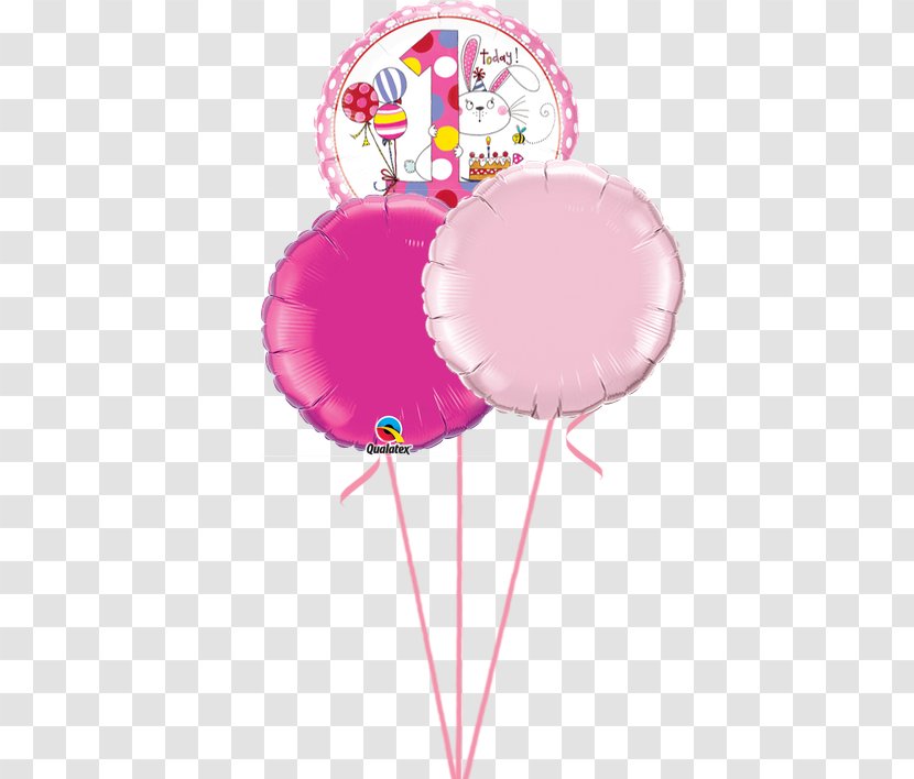 Toy Balloon Pink Birthday Party - Blue Transparent PNG