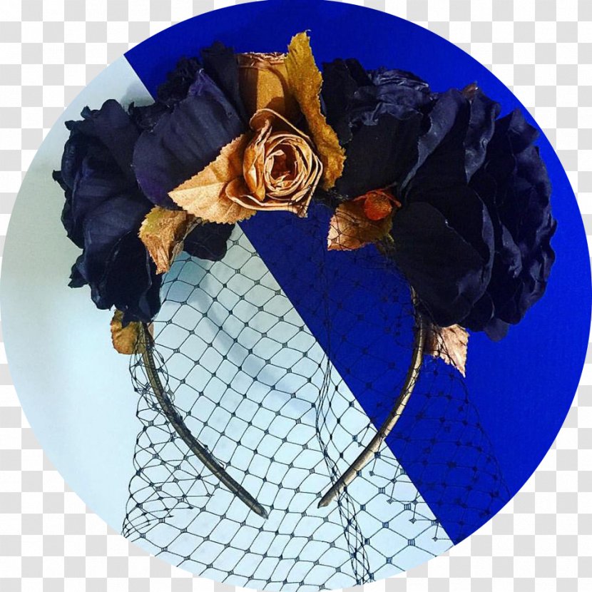 Headgear Hat Marta Bernabeu Flower Tu Pedido En Casa - Cobalt Blue - Faca Transparent PNG