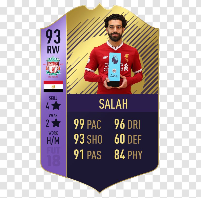 Mohamed Salah FIFA 18 17 2017–18 Premier League Liverpool F.C. - Fc - Heung-Min Son Transparent PNG