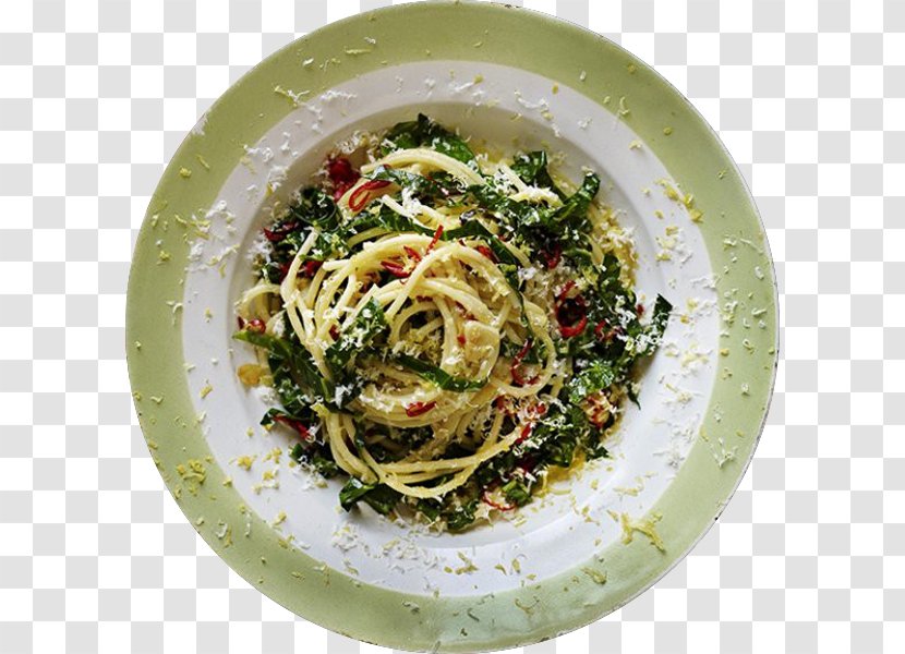 Spaghetti Aglio E Olio Pasta Marinara Sauce Pesto Recipe - Vegetable Transparent PNG