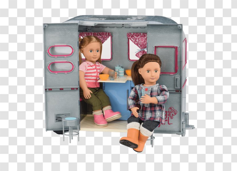 Doll Caravan Campervans Our Generation RV Seeing You Camper Toy - Tree - Heart Fork And Spoon Above Transparent PNG