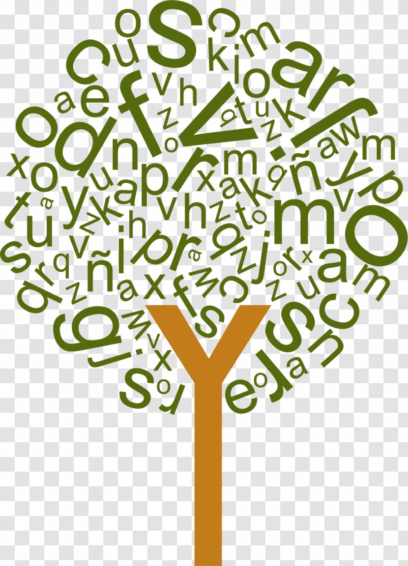 Tree Rotulación Letter Text - Area Transparent PNG