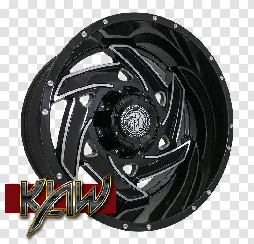 Diablo Alloy Wheel Car Rim - Lacrosse Helmet - Dynamic Picture Transparent PNG