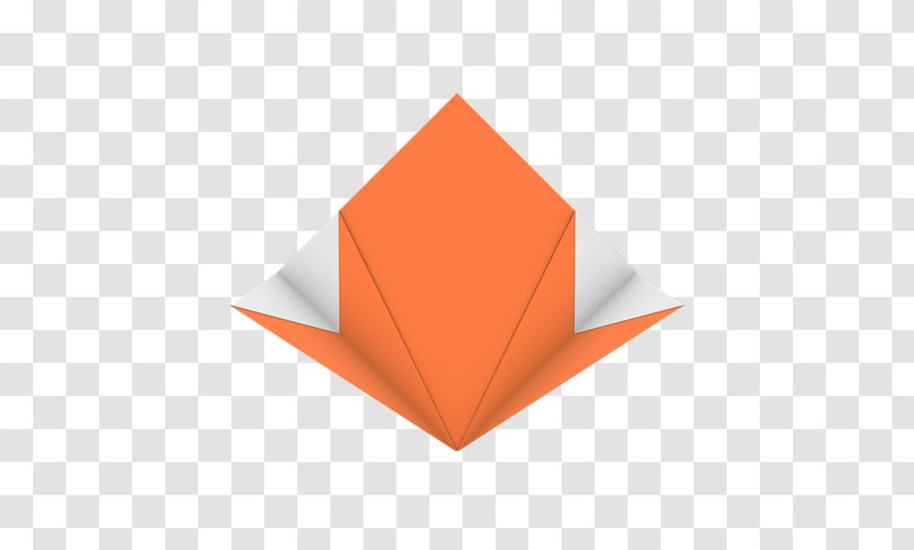 Origami Paper Line - Orange Transparent PNG