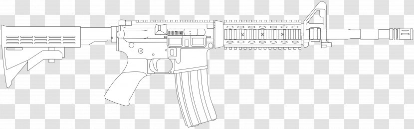 Gun Barrel Line Art Drawing - Artwork - Colt Clipart Transparent PNG