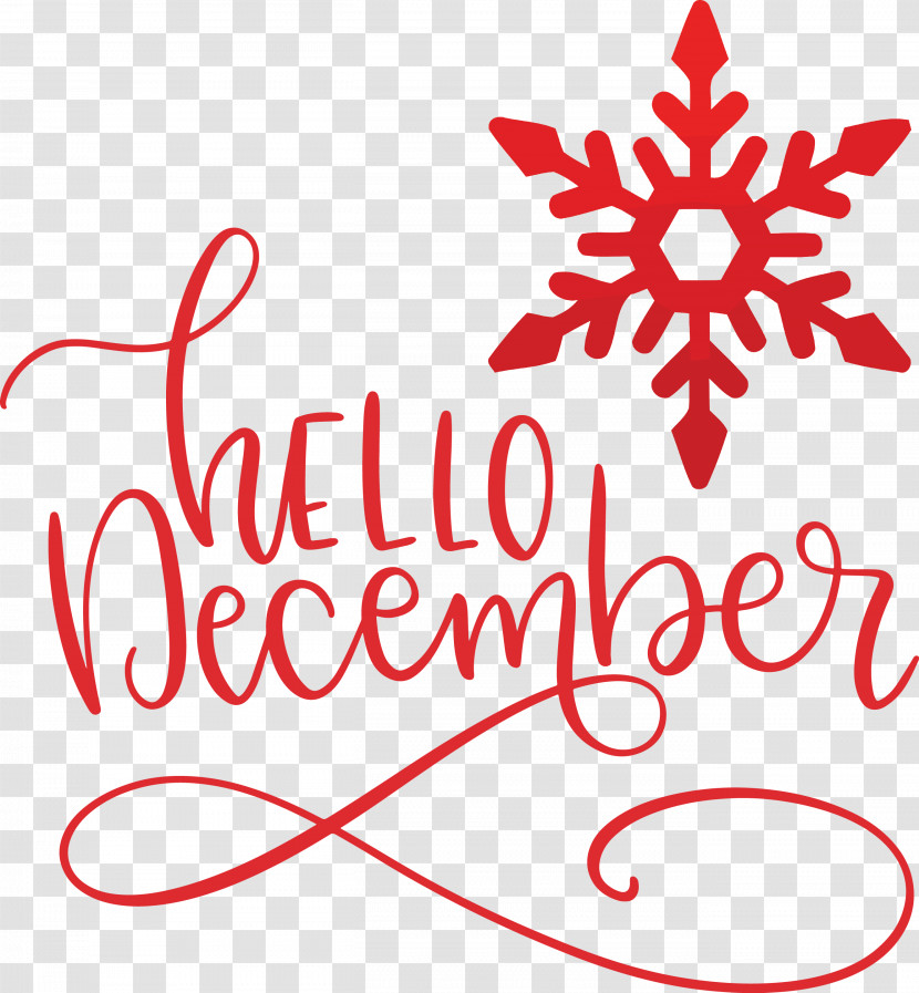 Hello December Winter Transparent PNG