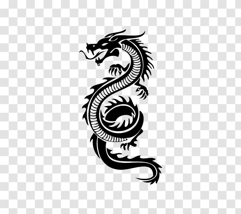 Tattoo Chinese Dragon - Stock Photography Transparent PNG