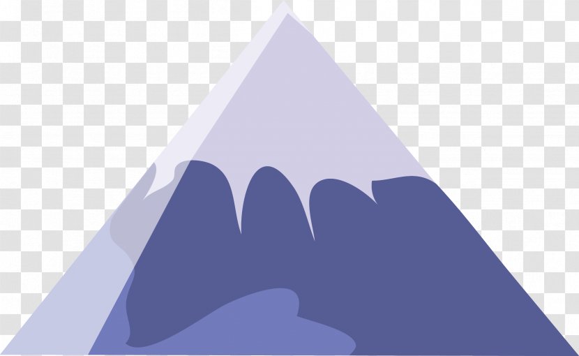 Triangle Purple Sky - Pyramid - Iceberg Vector Transparent PNG