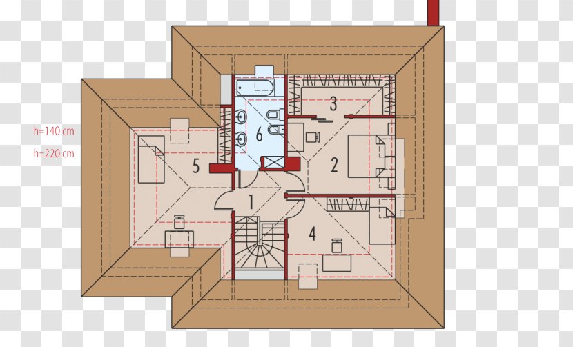 House Architecture Attic Floor Plan Innenraum - Structure Transparent PNG
