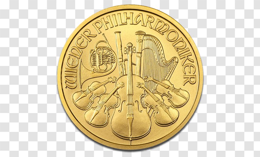 Vienna Philharmonic Gold Coin Bullion Transparent PNG