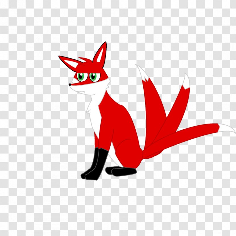 Red Fox Whiskers Tail Cat - Tricky Transparent PNG