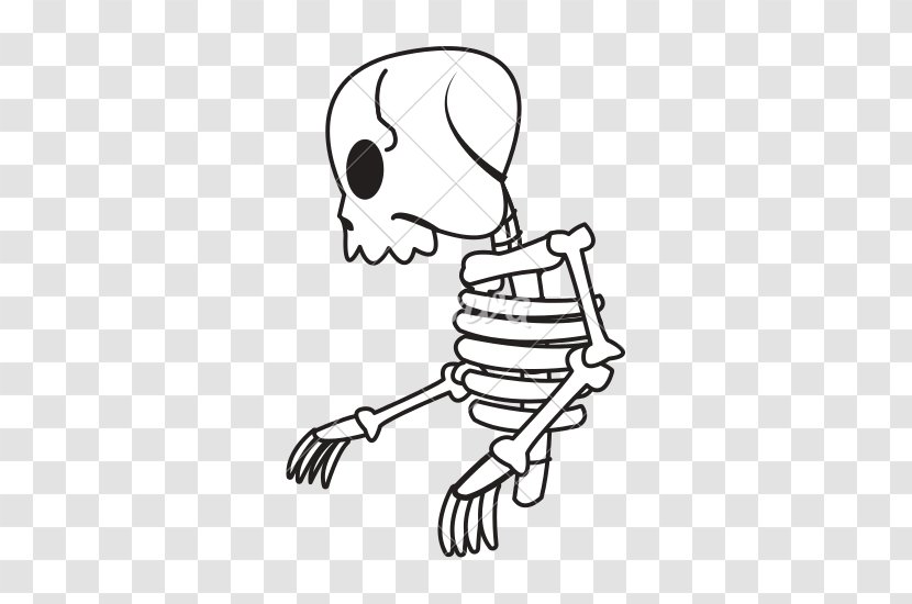 Drawing Cartoon Skeleton - Flower Transparent PNG