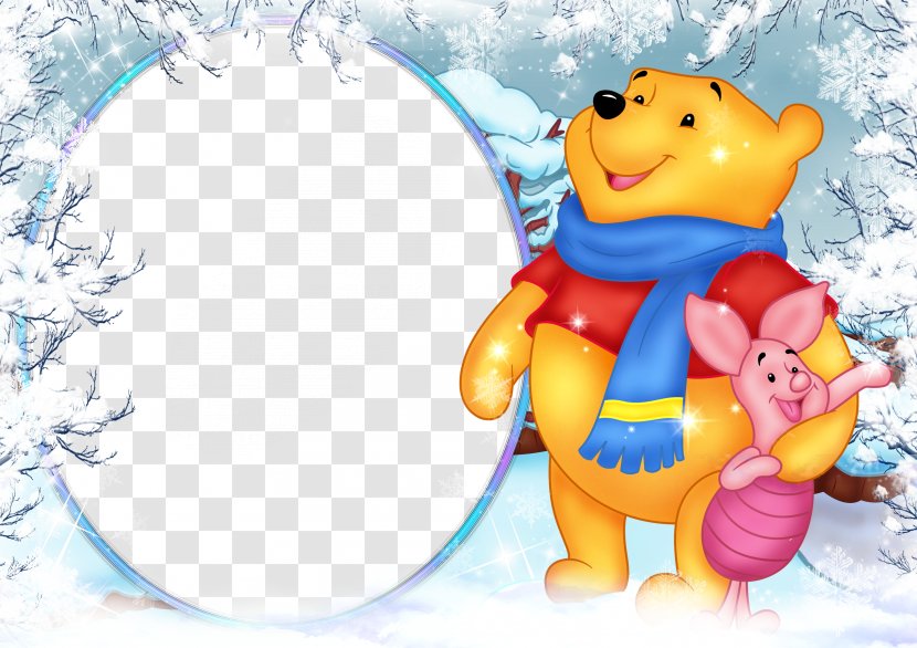 Winnie The Pooh Piglet Tigger Picture Frames Clip Art - Cartoon Transparent PNG