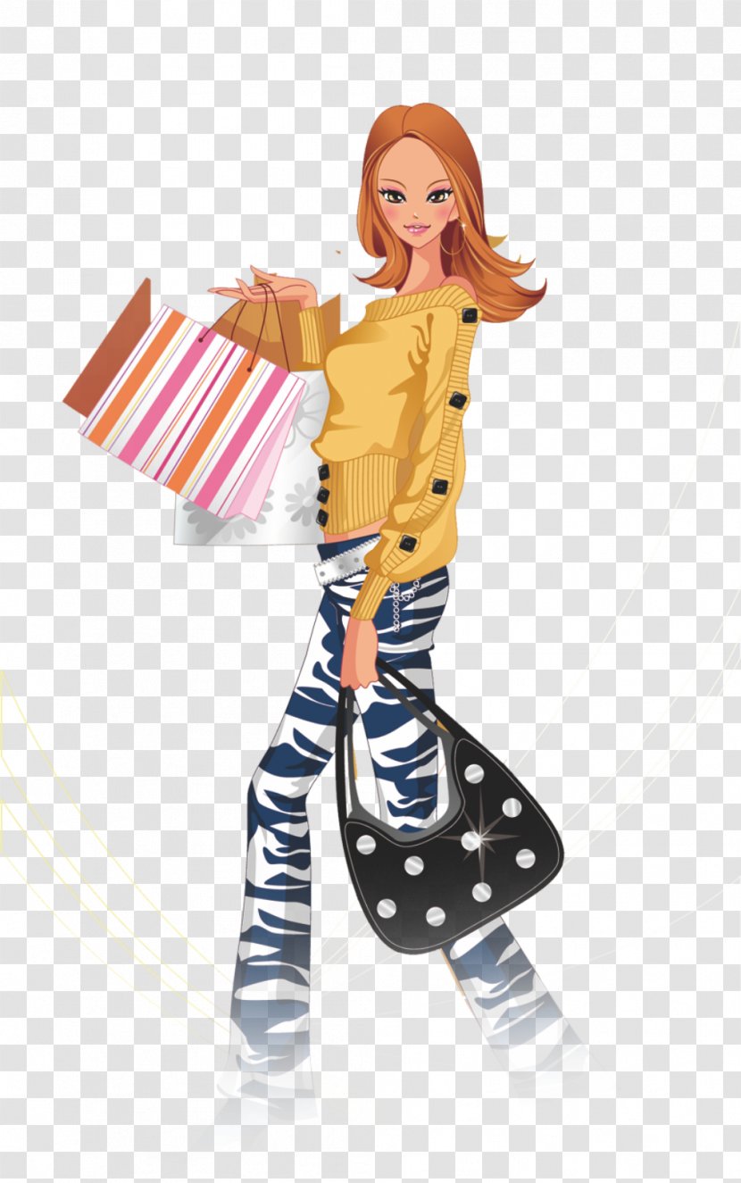 Shopping Clip Art - Fashion Illustration - Women Transparent PNG