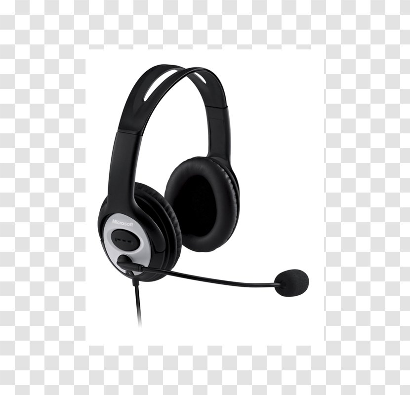 Microsoft LifeChat Headset Corporation Microphone Noise-cancelling Headphones - Electronic Device Transparent PNG
