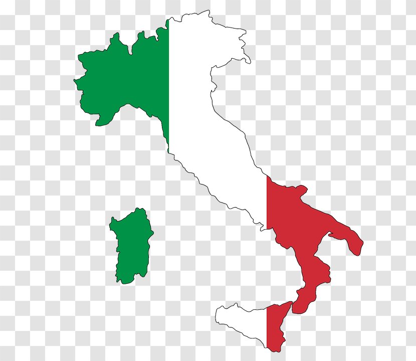 Regions Of Italy Map Flag Stock Photography - Green Transparent PNG
