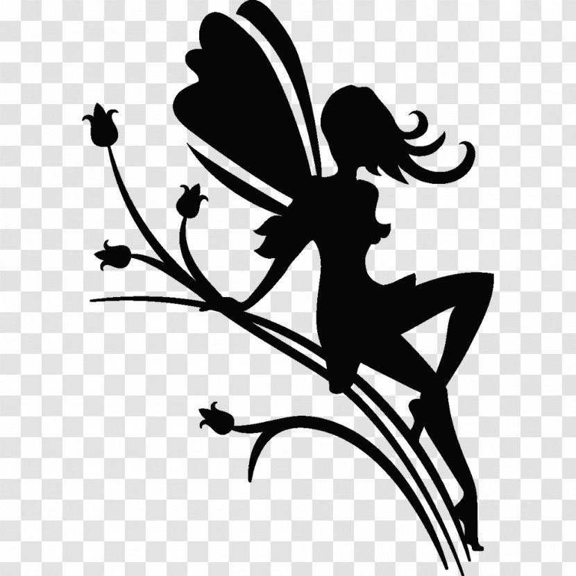 Clip Art Image Sticker FÉE LA FÊTE Fairy - Monochrome Photography Transparent PNG