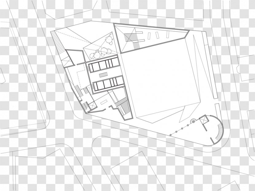 Drawing Plan Paper Sketch - Black And White - Floor Lawn Transparent PNG