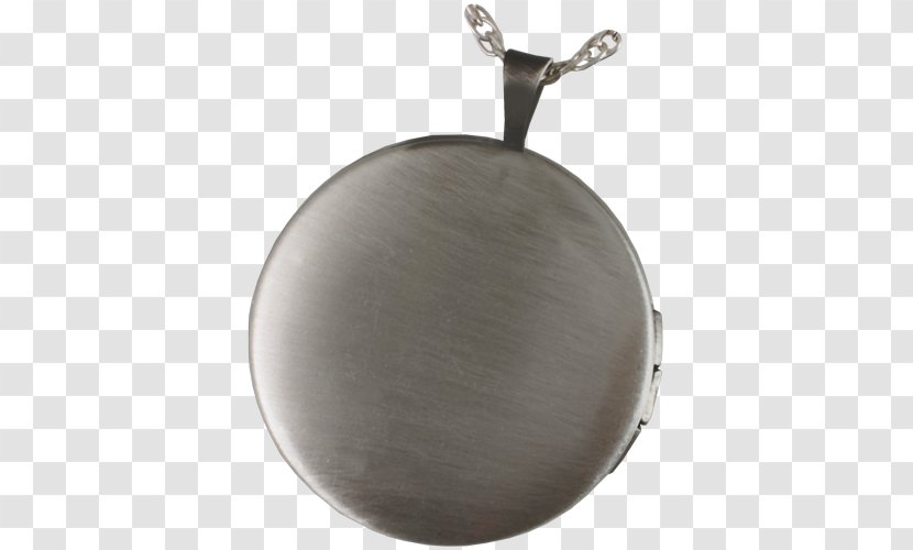 Locket Silver - Flower - Back Round Transparent PNG