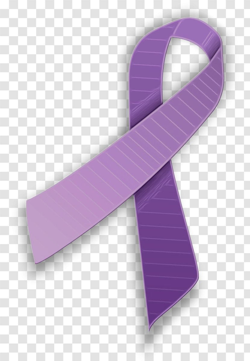Support Ribbon - Lilac - Lavender Transparent PNG