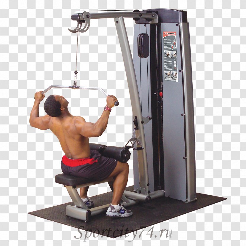 Pulldown Exercise Row Cable Machine Fitness Centre - Physical - Barbell Transparent PNG