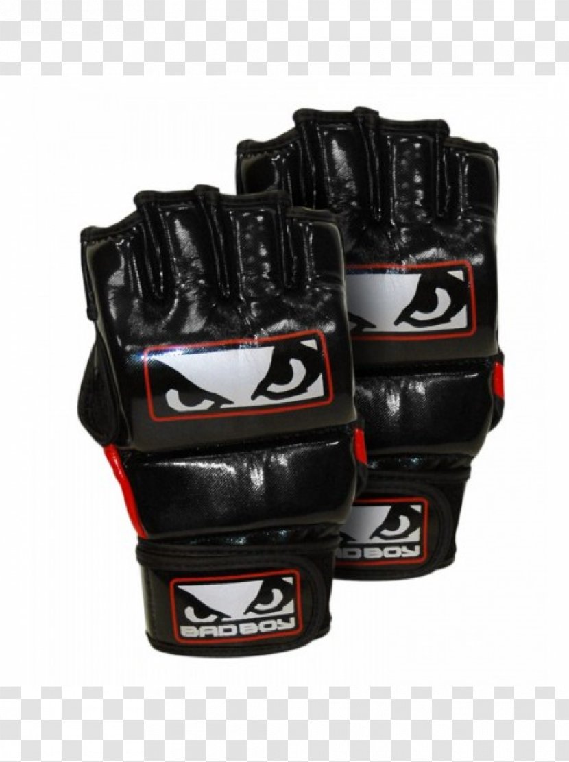 Lacrosse Glove Mixed Martial Arts MMA Gloves Bad Boy - Black Transparent PNG