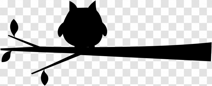 Beak Angle Line Clip Art Silhouette - Black Cat Transparent PNG