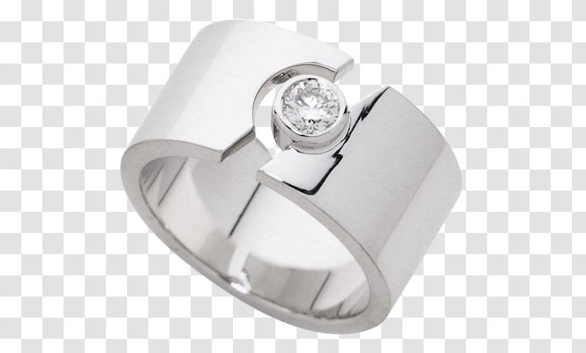Wedding Ring Engagement Diamond Jewellery - Platinum Transparent PNG
