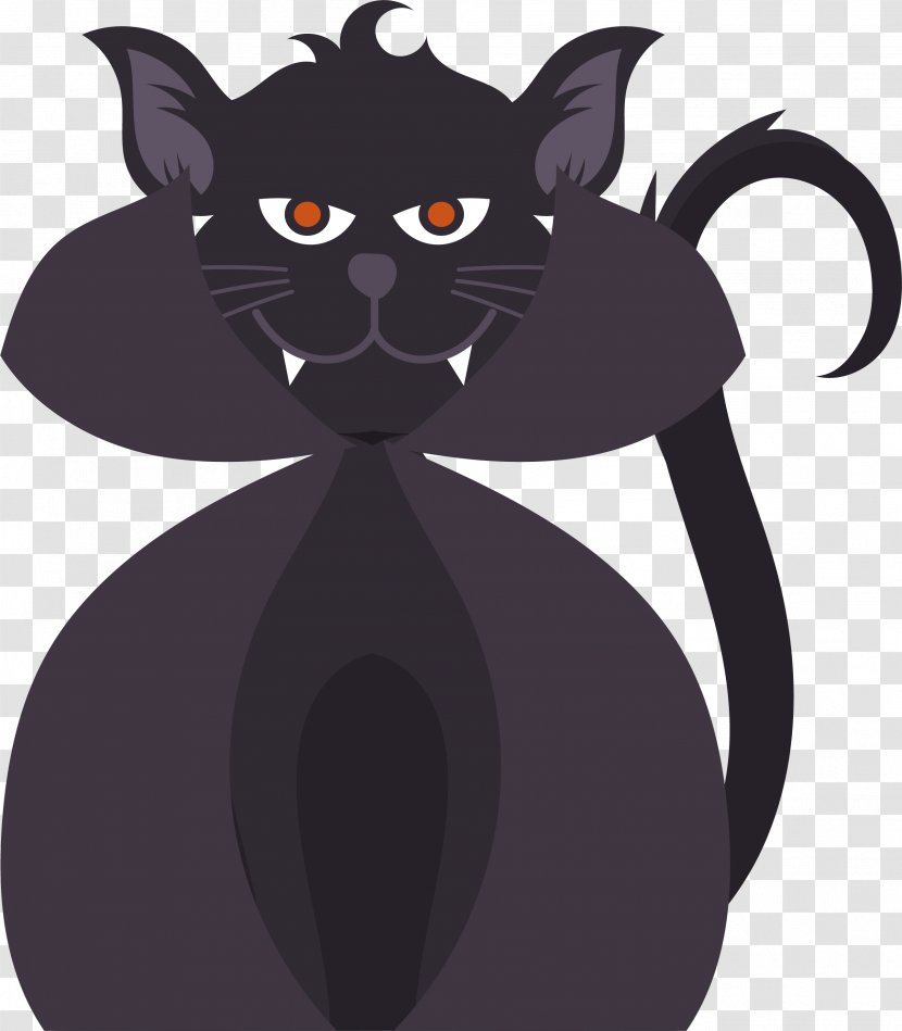 Black Cat Kitten - Carnivoran - Vampire Transparent PNG