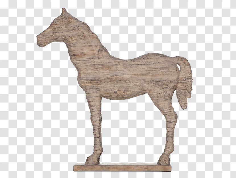 Thoroughbred Equestrian Sculpture Table Statue - Horse Like Mammal - Chinese Stone Carvings Retro Ornaments Transparent PNG