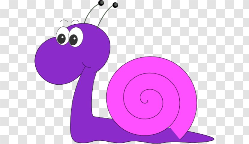 Escargot Snail Clip Art - Pixabay - Funny Purple Cliparts Transparent PNG