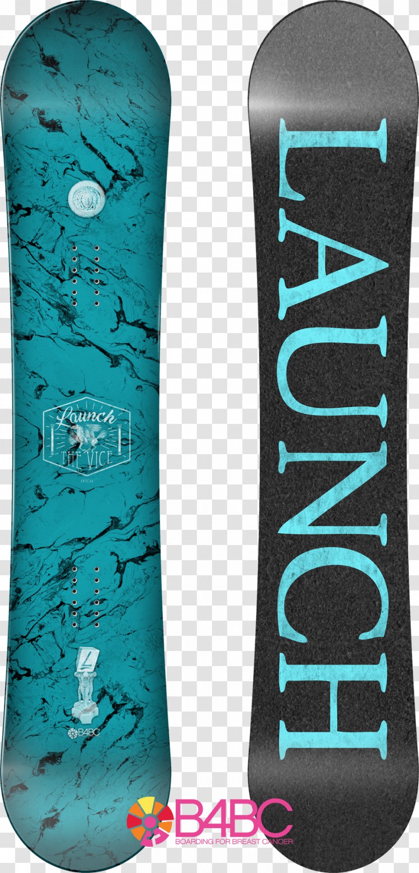 Snowboard Product Design Vice Media Turquoise - Rocket Launch Transparent PNG