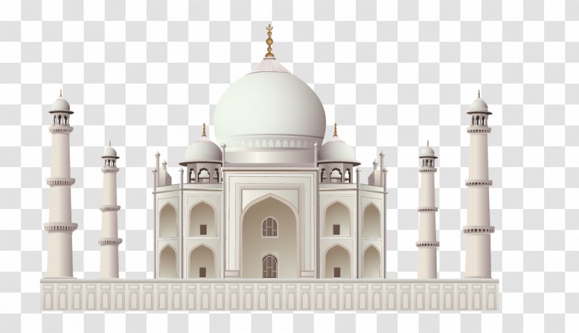 Taj Mahal Egyptian Pyramids Qutb Minar Euclidean Vector - Monument - Islam Muslim Transparent PNG