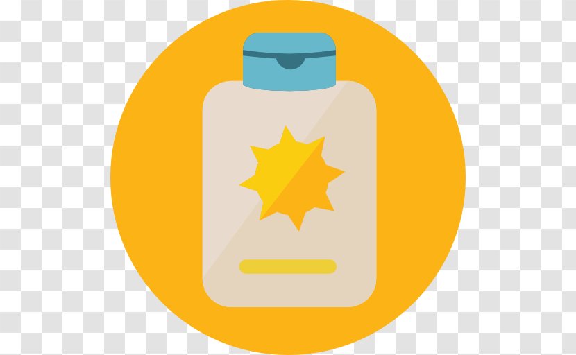 Sunscreen Lotion - Cream - Yellow Transparent PNG