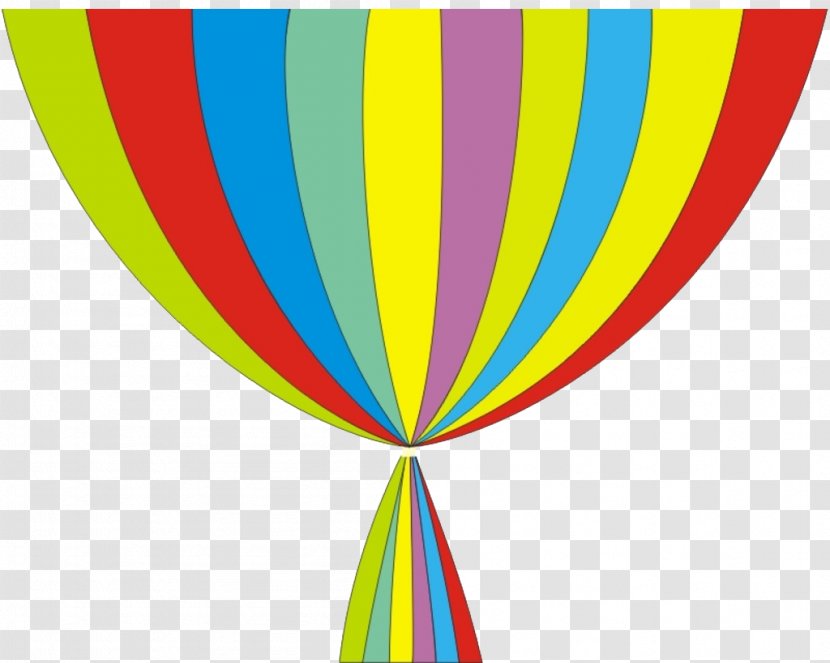 Download - Hot Air Balloon - Color Curtains Transparent PNG
