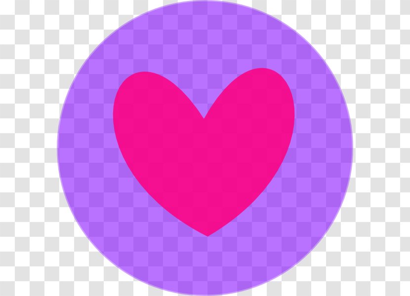Magenta Color Clip Art - Heart - Purple Geometry Transparent PNG