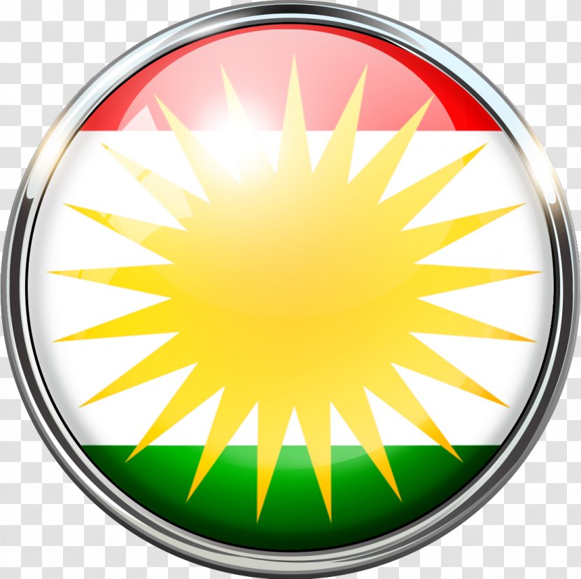 Iraqi Kurdistan Kingdom Of Flag Democratic Federation Northern Syria Workers' Party - Kurdish - Glass Transparent PNG