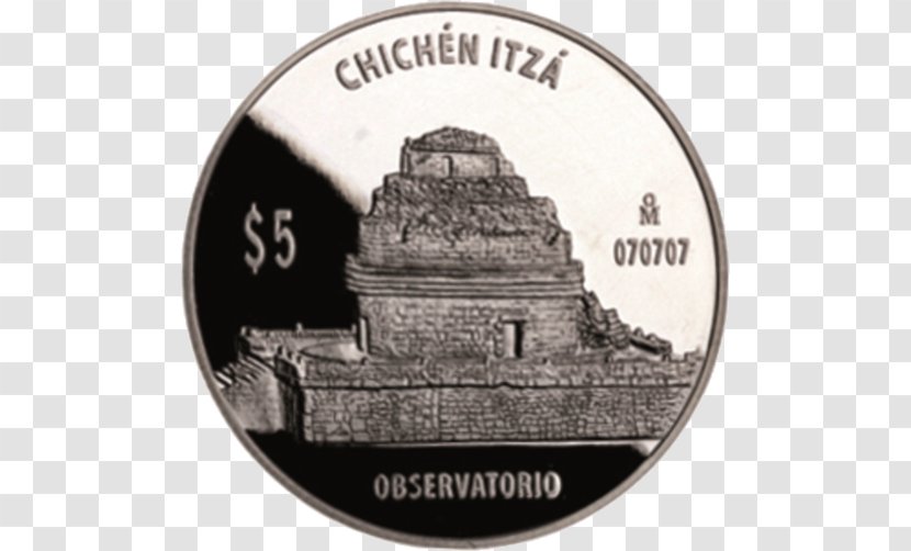 Chichen Itza Coin Observatory Silver Maya Civilization Transparent PNG