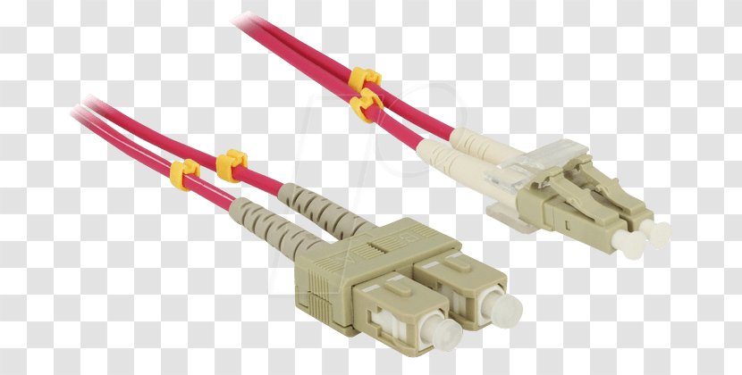 Optical Fiber Connector Electrical Cable Multi-mode - Ethernet Transparent PNG