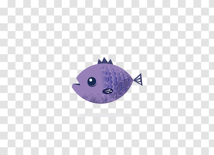 Purple Drawing - Designer - Colorful Stone Fish Transparent PNG