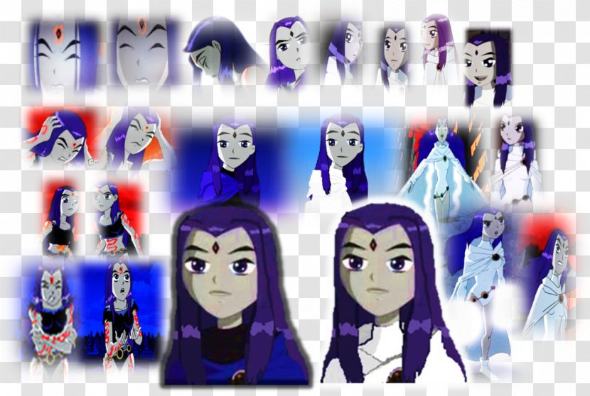 Raven Teen Titans Long Hair Art - Watercolor - Long-haired Transparent PNG