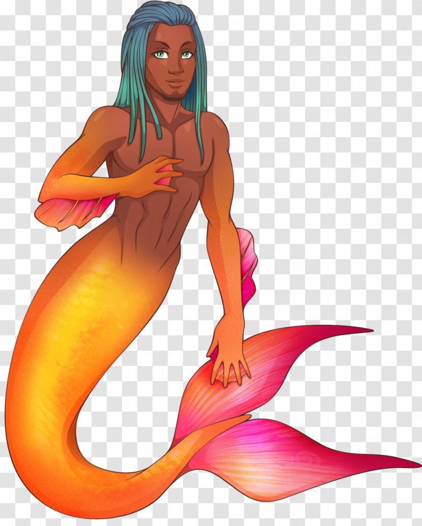 Mermaid Muscle Animated Cartoon Transparent PNG