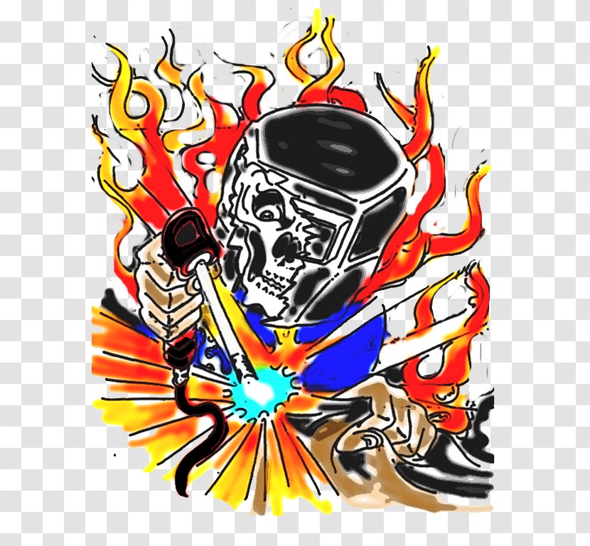 Welding Helmet Skull Welder Clip Art - Logo Transparent PNG