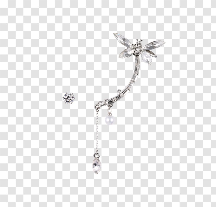 Earring Кафф Cuff Silver Jewellery - Necklace Transparent PNG