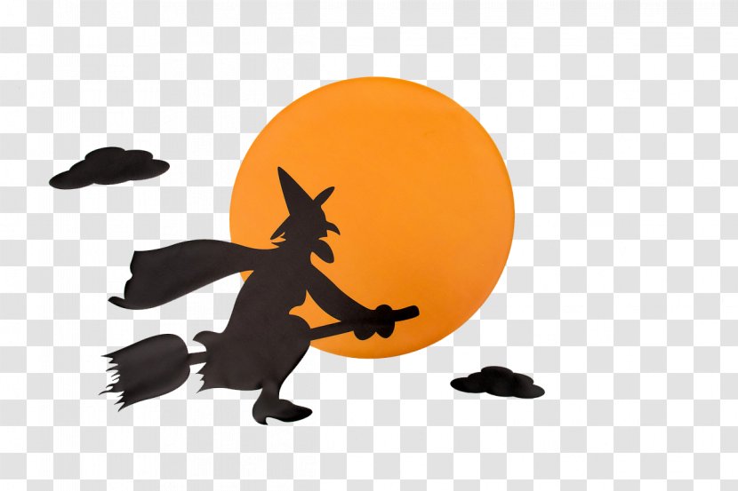 Witchs Broom Witchcraft Clip Art - Tail - Cartoon Moon Transparent PNG