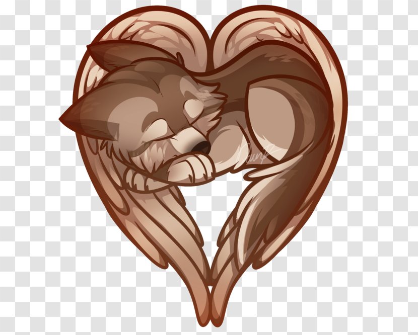 Gray Wolf Drawing Wolfheart - Cartoon - Heart Transparent PNG
