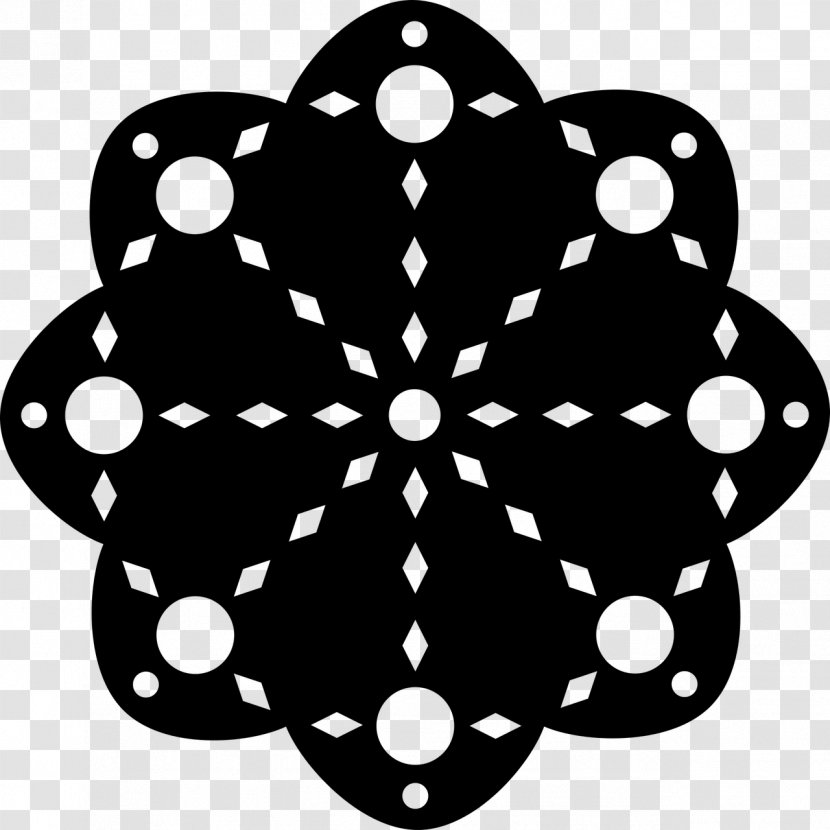 Symmetry Line Point Pattern - Monochrome Transparent PNG