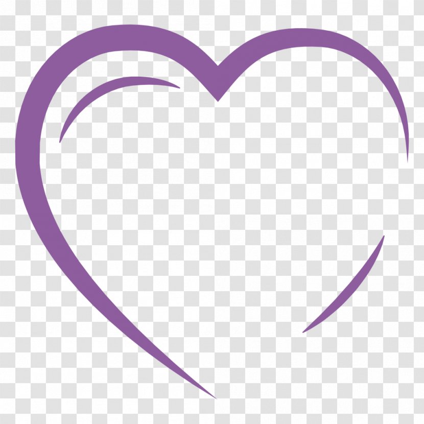 Lilac Violet Purple Magenta Body Jewellery - Flower - Heart Outline Transparent PNG